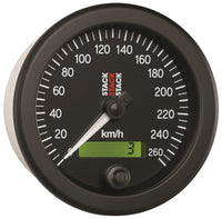 Autometer Stack 88mm 0-260 Km/h Electronic Speedometer - Black - My Store