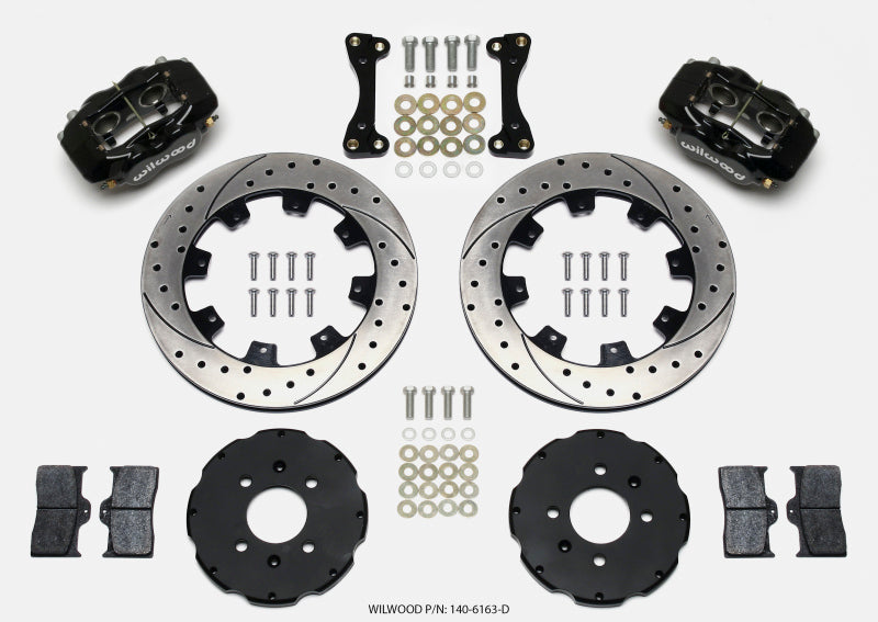Wilwood Forged Dynalite Front Hat Kit 12.19in Drilled 94-01 Honda/Acura w/262mm Disc - My Store