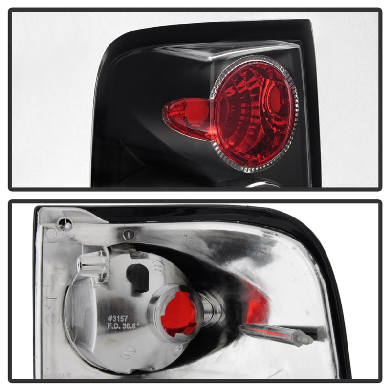 Spyder Ford F150 side 04-08 (Not Fit Heritage & SVT)Euro Tail Lights Blk ALT-YD-FF15004-BK - Mammoth Racing -