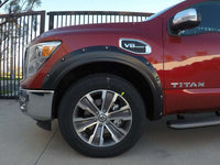 EGR 17-23 Nissan Titan Traditional Bolt-On Look Fender Flareswith Fender Badge Set Of 4 - Mammoth Racing -