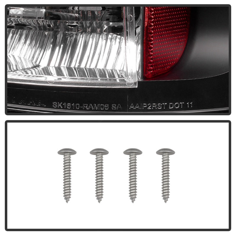 Spyder Dodge Ram 02-06 1500/Ram 2500/3500 03-06 LED Tail Light Black ALT-YD-DRAM02-LED-BK - Mammoth Racing -
