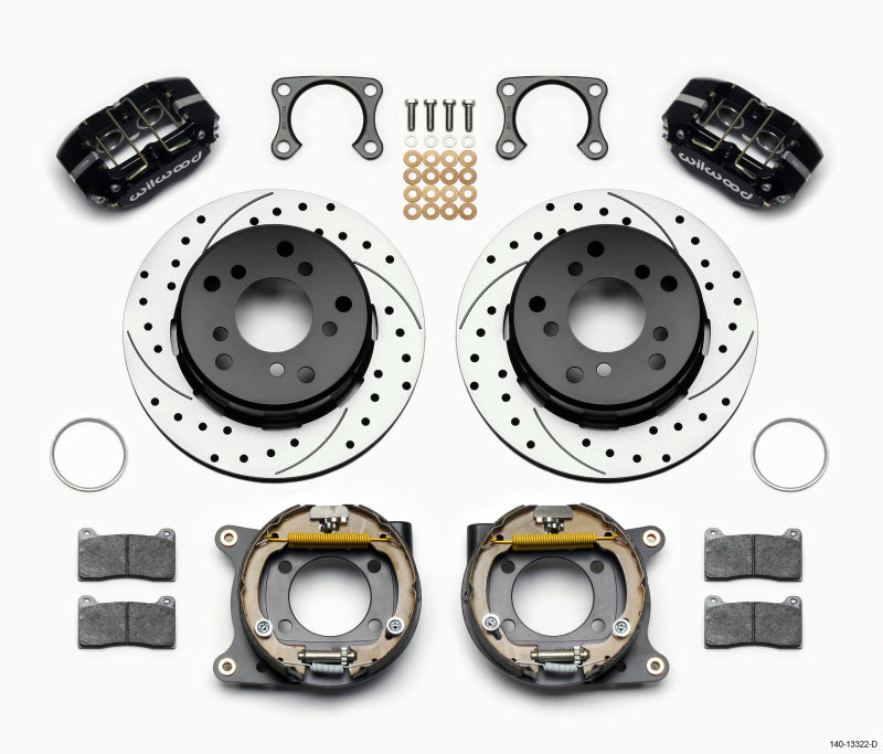 Wilwood Dynapro Lug Mount P/S Park Brake Kit Drilled Big Ford 2.36in Off Bronco 5 x 5.50 - My Store