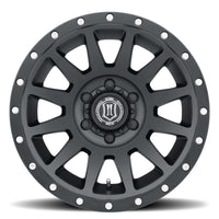 Icon Compression 18x9 6x5.5 0mm Offset 5in BS Satin Black Wheel - Mammoth Racing -