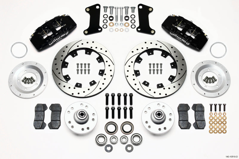 Wilwood Dynapro 6 Front Hub Kit 12.19in Drilled 67-69 Camaro (*Line Kit Needed*) - Mammoth Racing -
