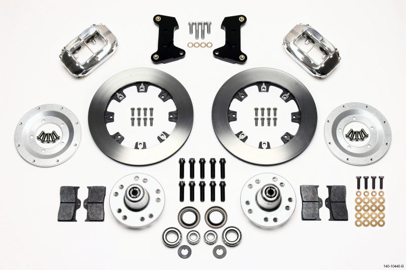 Wilwood Forged Dynalite Front Kit 12.19in Polished 74-80 Pinto/Mustang II Disc Spindle only - Mammoth Racing -