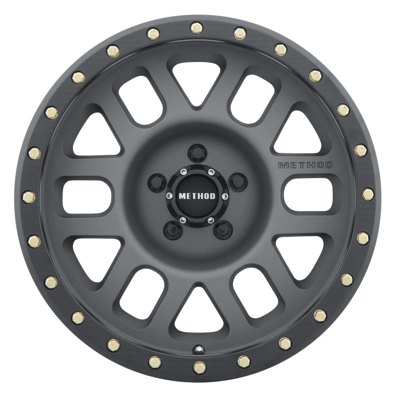 Method Mr309 Grid 17x8.5 0mm Offset 5x150 116.5mm CB Titanium/Black Street Loc Wheel - Mammoth Racing -