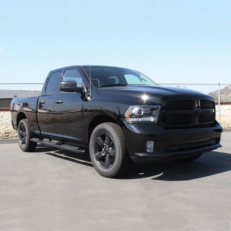 Westin 2009-2018 Ram/Dodge 1500 Quad Cab (6.5 ft Bed) PRO TRAXX 5 WTW Oval Nerf Step Bars - Black - Mammoth Racing -