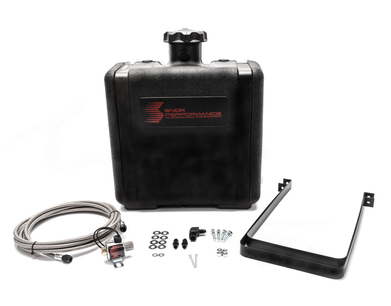 Snow Performance Water Tank Upgrade 7gal (w/Braided SS Line/Brackets/Solenoid/4AN Fittings) - My Store