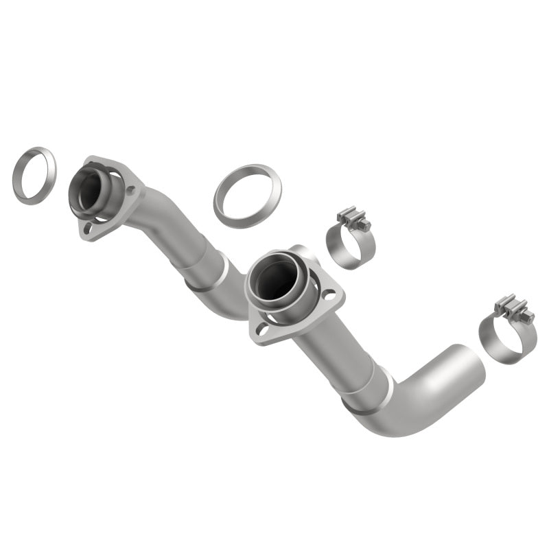 MagnaFlow 66-72 Chevy C10 Pickup V8 2-Piece Front Exhuast Pipe Kit (2in Tubing/Clamps/Inlet Flanges) - Mammoth Racing -