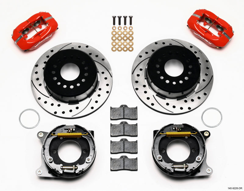 Wilwood Forged Dynalite P/S P-B Kit Drilled-Red 2005-2014 Mustang - My Store