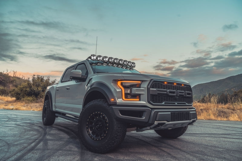 KC HiLiTES 17-18 Ford Raptor 57in. Pro6 Gravity LED 9-Light 180w Combo Beam Overhead Light Bar Sys - Mammoth Racing -