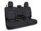 PRP 2020+ Jeep Gladiator JT Rear Bench Cover with Leather Interior - Black with Red Stitching - Mammoth Racing -
