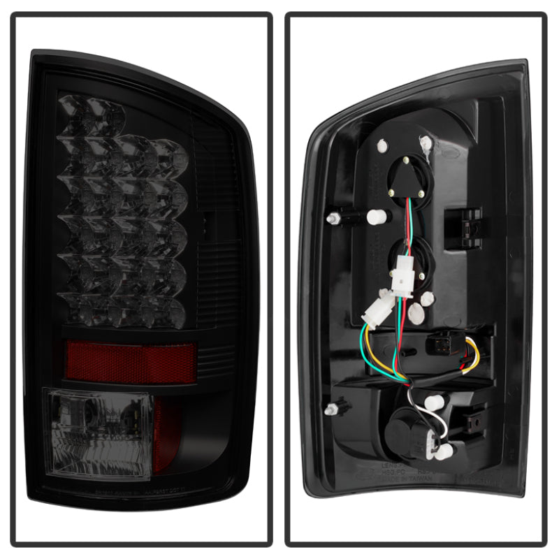 Spyder Dodge Ram 02-06 1500/Ram 2500/3500 03-06 LED Tail Light Black Smoke ALT-YD-DRAM02-LED-BSM - Mammoth Racing -