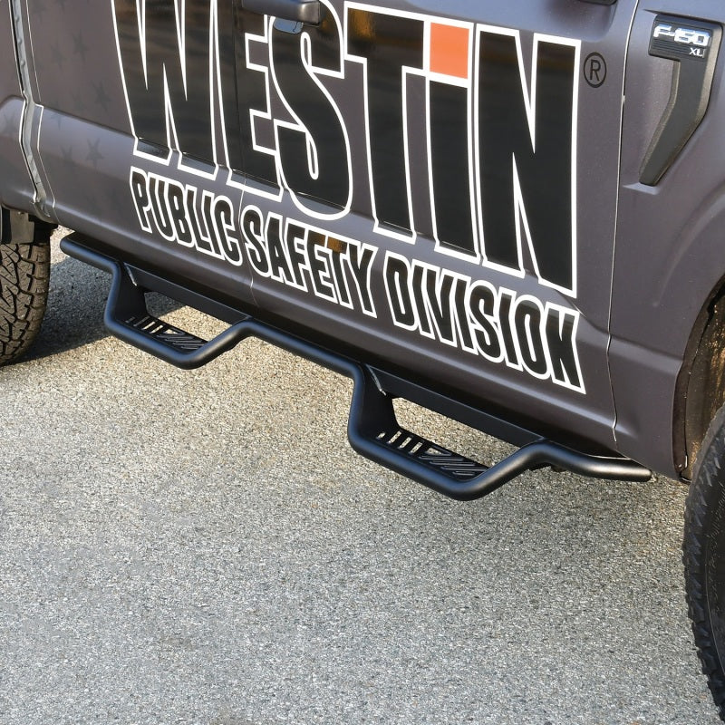 Westin 15-22 Ford F-150 SuperCrew / 17-22 F-250/350 Crew Cab Outlaw Nerf Step Bars - Mammoth Racing -