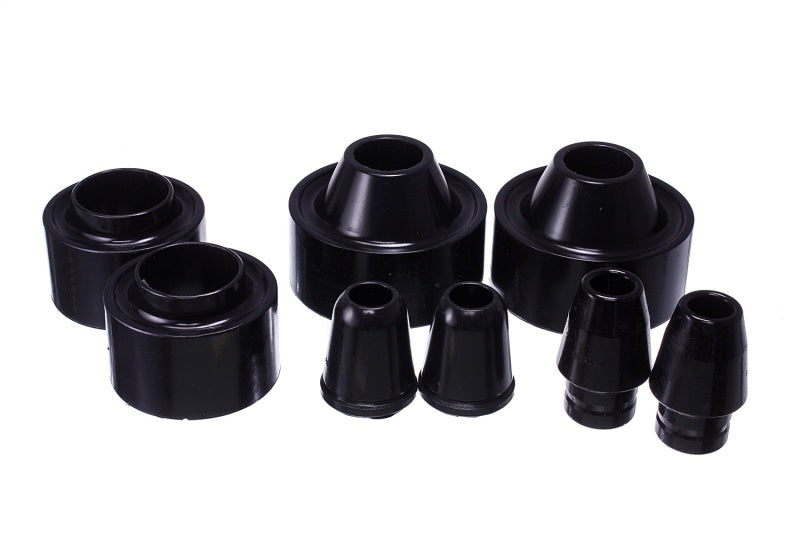 Energy Suspension 07-17 Jeep Wrangler (JK) Black Front & Rear Coil Spring Spacer 1-3/4in Lift Set - Mammoth Racing -
