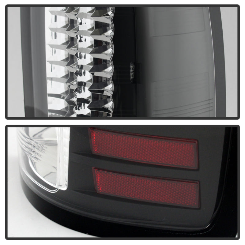 Spyder GMC Sierra 07-13 (Not fit 3500 Dually 4 Rear Wheels)LED Tail Lights Black ALT-YD-GS07-LED-BK - Mammoth Racing -