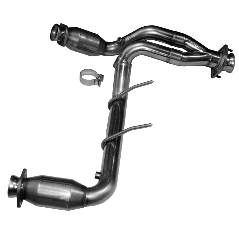 Kooks 09-10 Ford F-150/ Ford Raptor 5.4l 3V 2 1/2in x 2 1/2in OEM Exhaust Green Cat Y Pipe - Mammoth Racing -