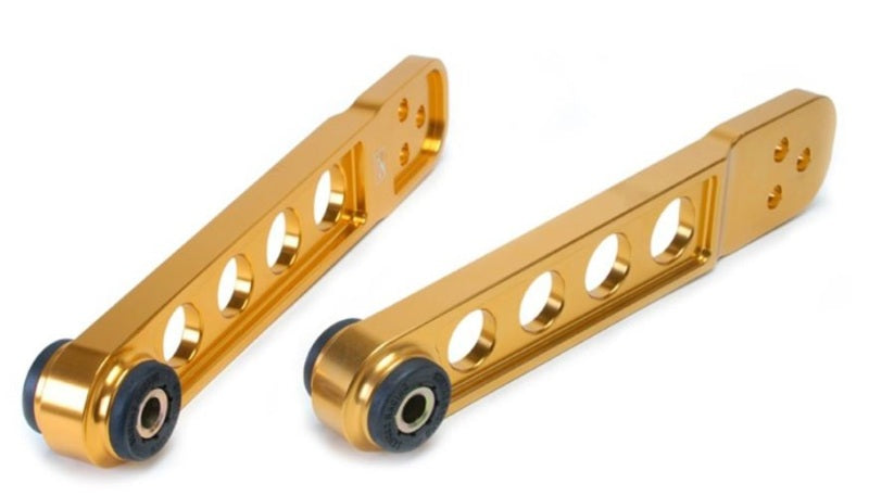 Skunk2 01-05 Honda Civic Gold Anodized Rear Lower Control Arm (Includes Socket Tool) - Mammoth Racing -
