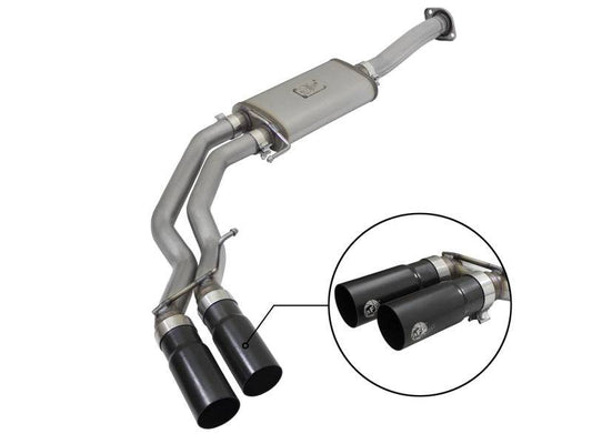 aFe Rebel Exhausts 3in SS Cat-Back 15-16 Ford F-150 EcoBoost V6 2.7/3.5L V8 5.0L w/ Black Tips - My Store