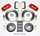 Wilwood Aero4 Rear Kit 14.25in Red 2014-Up Challenger w/Lines - My Store