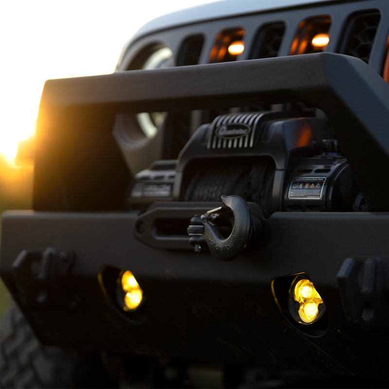 KC HiLiTES Flex ERA 3 Dual Mode SAE Fog Lights - 2-Light Master Kit for Jeep Aftermarket Bumpers - Mammoth Racing -