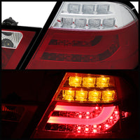 Spyder BMW E46 00-03 2Dr Coupe Light Bar LED Tail Lights Red Clear ALT-YD-BE4600-LBLED-RC - Mammoth Racing -