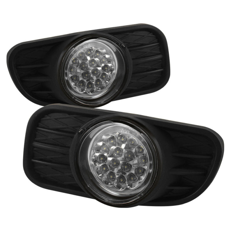 Spyder Jeep Grand Cherokee 99-04 LED Fog Lights w/Switch Clear FL-LED-JGC99-C - Mammoth Racing -
