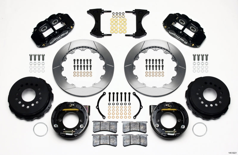 Wilwood Narrow Superlite 4R Rear P-Brk Kit 12.88in 2005-2014 Mustang - My Store