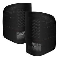 Xtune Chevy Silverado 07-13 LED Tail Lights Black Smoke ALT-JH-CS07-LED-BKSM - Mammoth Racing -