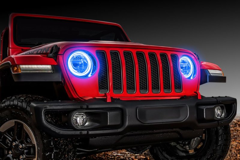 ORACLE Lighting Jeep Wrangler JL/Gladiator JT LED Surface Mount Headlight Halo Kit - Mammoth Racing -