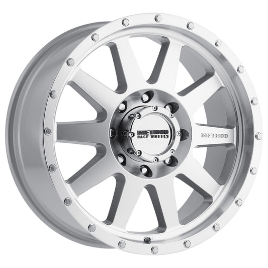 Method Mr301 The Standard 20x9 +18mm Offset 8x6.5 130.81mm CB Machined/Clear Coat Wheel - Mammoth Racing -