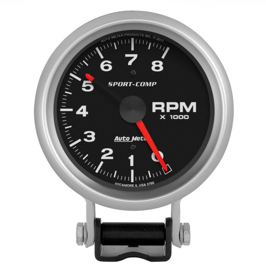 Autometer Standard 3-3/4in 8,000 RPM Pedestal Mount Tachometer - My Store
