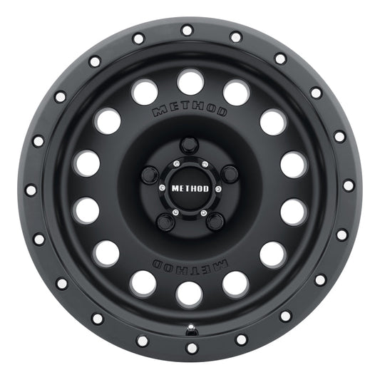 Method Mr307 Hole 17x8.5 0mm Offset 5x5 94mm CB Matte Black Wheel