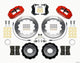 Wilwood Narrow Superlite 6R Front Hat Kit 12.88in Red 2013-Up Ford Focus ST w/ Lines - Mammoth Racing -