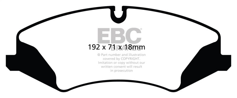 EBC 14+ Land Rover LR4 3.0 Supercharged Yellowstuff Front Brake Pads - My Store