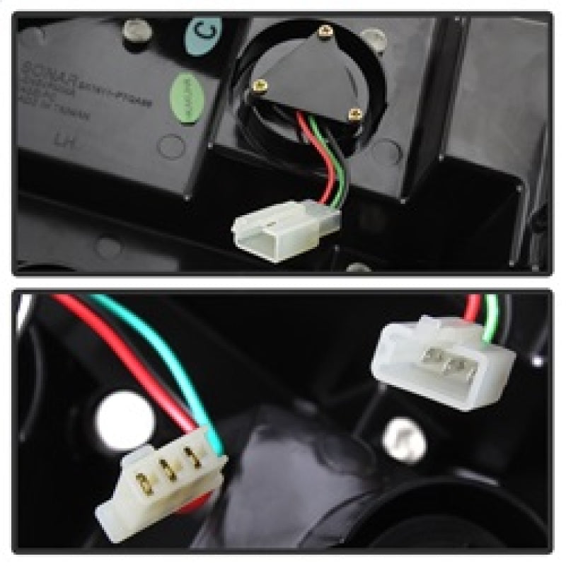 Spyder Pontiac Grand AM 99-05 LED Tail Lights Black ALT-YD-PGAM99-LED-BK - Mammoth Racing -