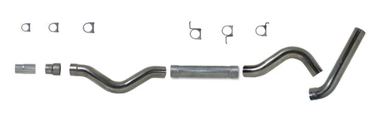Diamond Eye KIT 5in CB MFLR RPLCMENT PIPE SGL AL: 2006-2007.5 CHEVY 6.6L 2500/3500 - Mammoth Racing -