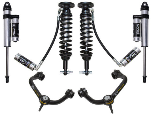 Icon 2015+ Ford F-150 2WD 1.75-3in Stage 4 Suspension System w/Tubular Uca - Mammoth Racing -