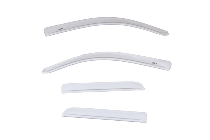 AVS 16-18 GMC Sierra 1500 Ext. Cab Low Profile Color Match Ventvisors 4pc - White Frost Tricoat - Mammoth Racing -