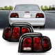 ANZO 1994-1998 Ford Mustang Taillight Dark Red Lens (OE Style) - My Store