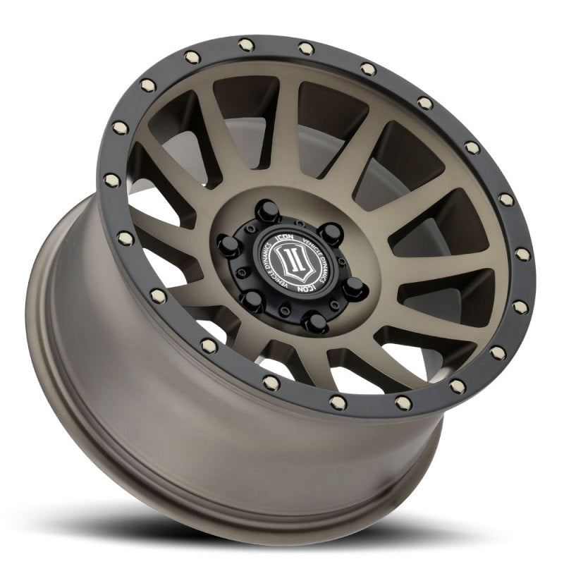 Icon Compression 17x8.5 5x5 -6mm Offset 4.5in BS 71.5mm Bore Bronze Wheel - Mammoth Racing -