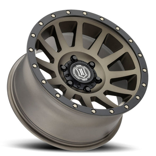 Icon Compression 17x8.5 5x5 -6mm Offset 4.5in BS 71.5mm Bore Bronze Wheel