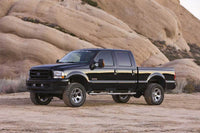Fabtech 01-04 Ford F250/350 4WD 3.5in Spring Hanger w/Perf Shks - Mammoth Racing -