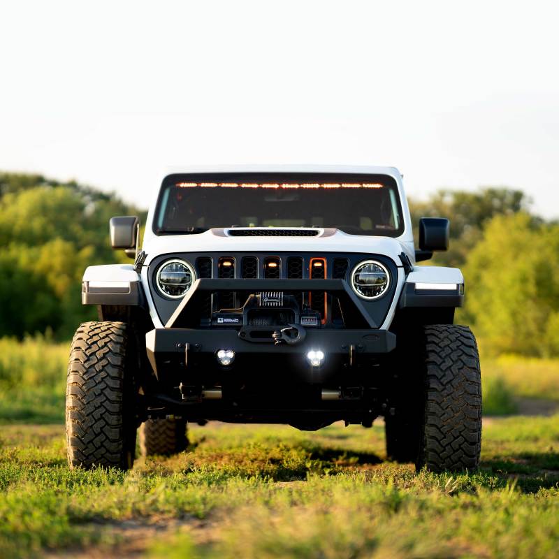 KC HiLiTES Flex ERA 3 Dual Mode SAE Fog Lights - 2-Light Master Kit for Jeep Aftermarket Bumpers - Mammoth Racing -