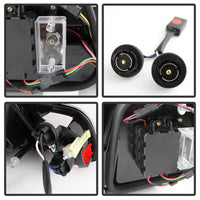 Spyder 04-06 BMW E46 2Dr (Coupe ONLY No Conv.) Lgtbar Styl LED Tail Lghts Blk ALT-YD-BE4604-LBLED-BK - Mammoth Racing -