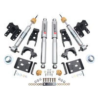 Belltech Lowering KIT 14-17 Chevy Silverado/Sierra 1in to -2in Front/4in Rear w/ Street Perf Shocks - Mammoth Racing -