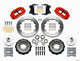 Wilwood Narrow Superlite 6R Front Hub Kit 12.88in Red Heidts Tri -5 2 inch Drop Spindle - Mammoth Racing -