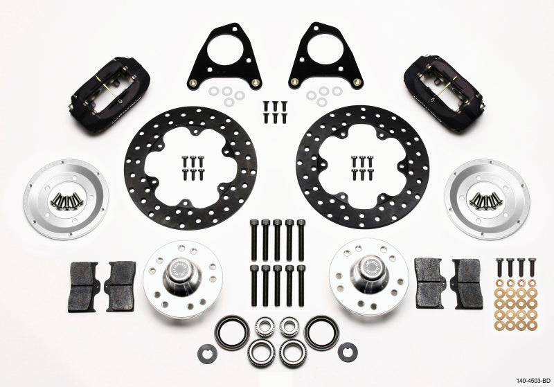 Wilwood Forged Dynalite Front Drag Kit Drilled Rotor 87-93 Mustang 84-86 SVO 5 Lug - My Store