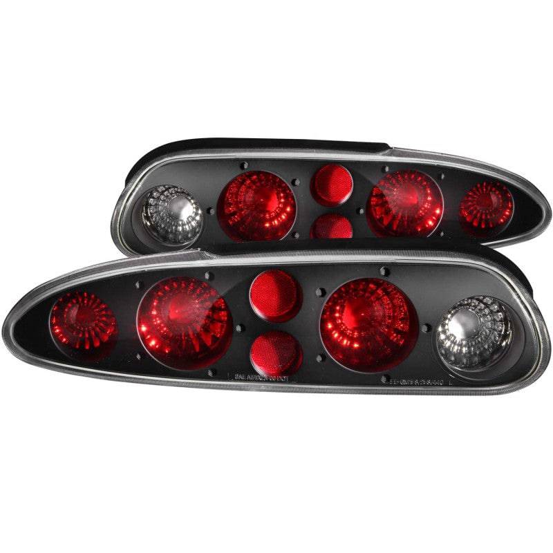 ANZO 1993-2002 Chevrolet Camaro Taillights Black - My Store