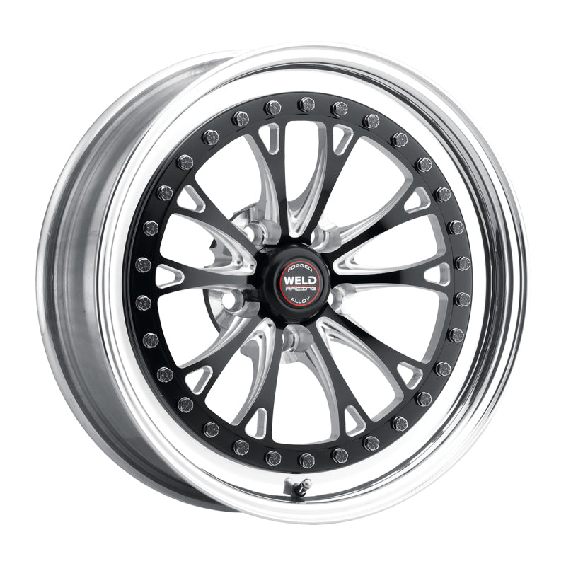 Weld Vitesse 17x10 / 5x4.5mm BP / 8in. BS Low Pad Black Wheel - Polished Non-Beadlock - Mammoth Racing -